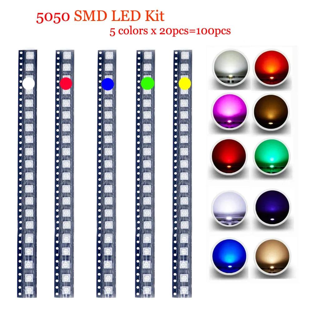 SMD LED ߱ ̿  Ĩ,   ȭƮ  ׸  ο  UV ũ SMT Ʈ  ŰƮ 100 ǽ 5050 (2020)
